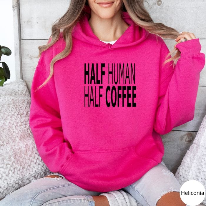 Half Human Half Coffee Unisex Hoodie