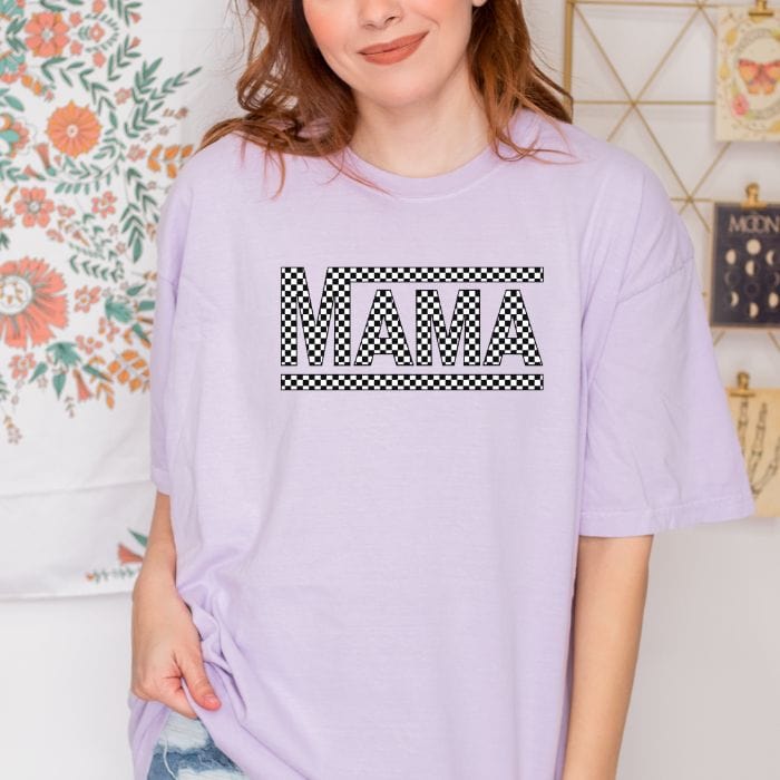 Checkered Mama Unisex Tee