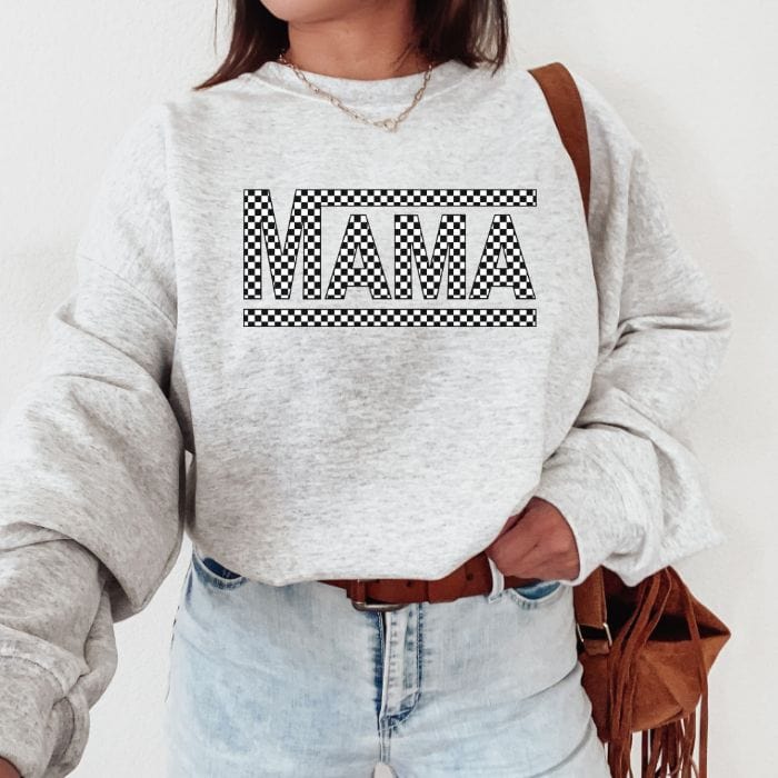 Checkered Mama Unisex Sweatshirt