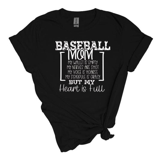 Baseball Mom Full Heart Unisex Tee💗⚾️
